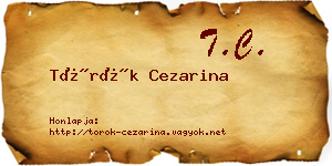Török Cezarina névjegykártya